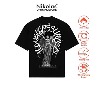 Áo thun Unisex Nikolas 100% Cotton ANGEL TEE - NIKOLAS