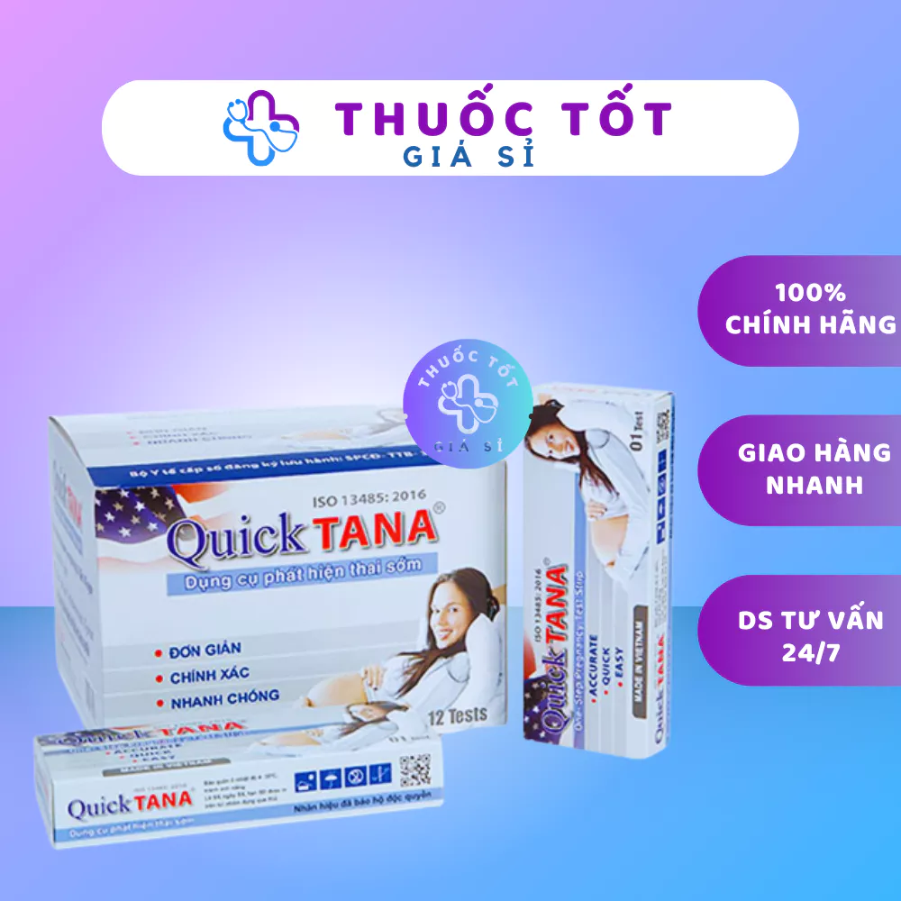 Que thử thai Quick Tana, Test nhanh phát hiện thai sớm, nhanh chóng, chính xác