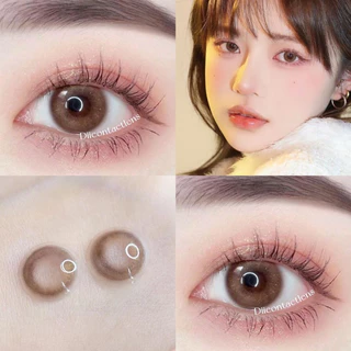 Kính áp tròng NANO BROWN độ cận 0 - 8.0 | Size Không giãn | Dii Contactlens