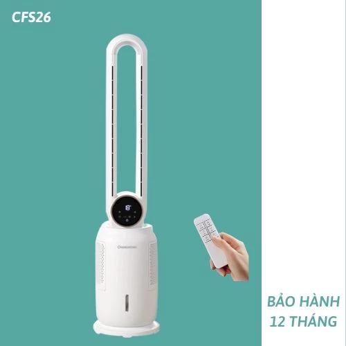 Quạt Không Cánh Lọc Không Khí CFS26 - 12 Tốc Độ Gió Làm Mát Bằng Hơi Nước- Hẹn Giờ-Xoay 120 Độ