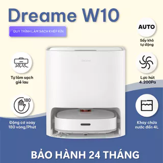 Robot hút bụi lau nhà Dreame W10 Bản Quốc Tế - Bảo hành 24 tháng - Chính Hãng