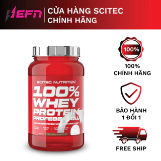 Whey Protein Sữa Tăng Cơ Cho Người Tập Gym SCITEC NUTRITION 100% Whey Protein Professional 920G - Chính Hãng