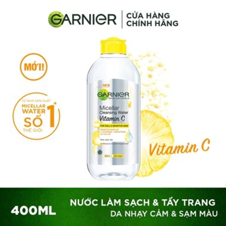 Nước Tẩy Trang làm sạch sâu dịu nhẹ cho mọi loại da - Garnier Micellar Cleansing Water 400ml