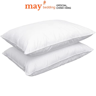 Gối nằm ngủ microfiber cao cấp Maybedding chiều cao chuẩn - Ruột gối tiêu chuẩn khách sạn 5 sao 50x70 45x65 cm