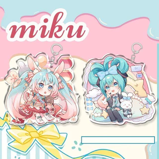 Móc khóa Miku Hatsune ver Thời Trang keyring mica acrylic in hình anime chibi xinh xắn quà tặng độc đáo dễ thương