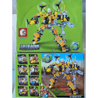 Bộ xếp hình lego - Hộp to 8-10 hộp nhỏ bên trong