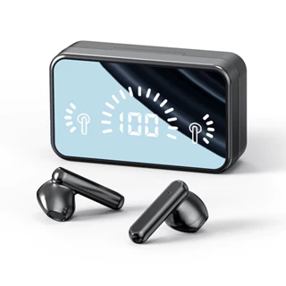 Tai nghe nhét tai  mini S20 Bluetooth 5.2 không dây  phối mặt gương với 3D Touch LED chống thấm nước PTK TECHNOLOG