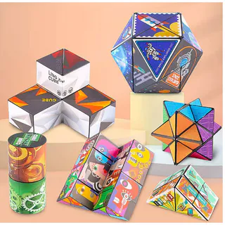 Rubik magic 3D, rubik ma thuật từ tính thiết kế sáng tạo độc đáo, rubik biến hình rễ chơi   rất hay
