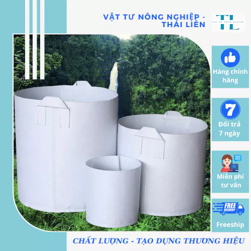 Túi Vải Trồng Cây 2 Quai, Túi vải ươm dưỡng kích thước 40x40 siêu rẻ, siêu bền, tiện lợi, dễ sử dụng