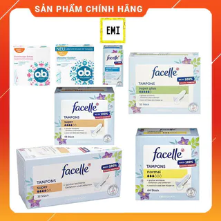 Băng vệ sinh TAMPON Đức FACELLE  siêu thấm, tiện dụng - Hàng chuẩn Đức