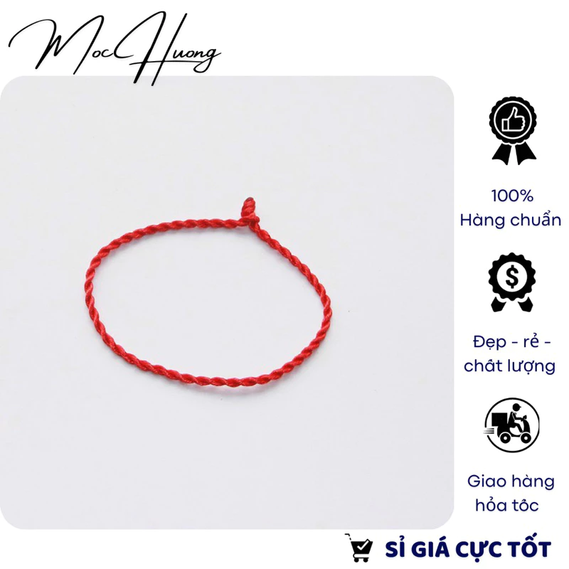 Combo 20 Sợi chỉ đỏ may mắn làm vòng tay xinh xắn - TH933 MOCHUONG JEWELRY
