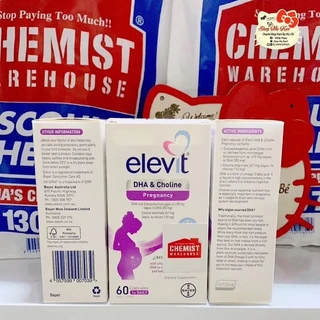 (Date 2025+Tem Chemist) Elevit DHA bầu, Viên uống Elevit DHA & Choline For Pregnancy and Breastfeeding của Úc 60 viên