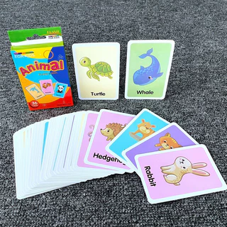 Thẻ Học Thông Minh 2 mặt, Flashcard Học Tiếng Anh 36 thẻ theo từng chủ đề (7,8x11,7cm)