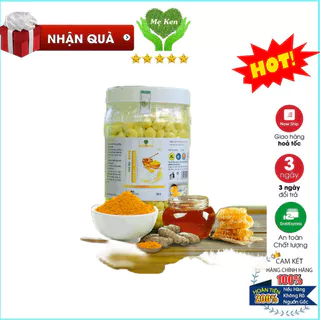 Viên tinh bột nghệ mật ong rừng nguyên chất giảm đau dạ dày, làm đẹp da MẸ KEN hủ 500gr