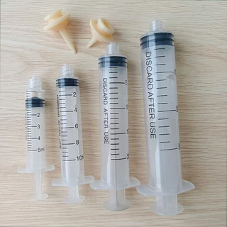 Rẻ🎉Combo bơm tiêm xilanh ống tiêm chích và núm vú giả dùng cho thú cưng ăn, xilanh bơm 5ml/10ml/20ml/30ml