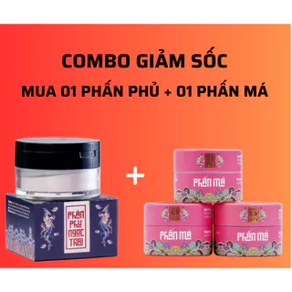 Bộ Đôi Phấn Phủ Bột Ngọc Trai + Phấn Má Phấn Nụ Hoàng Cung