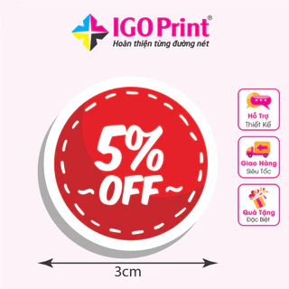 Combo 100 tem giảm giá, sale off kích thước 2 cm, 3cm