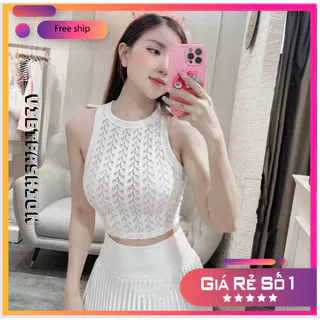 Áo 3 lỗ Ren Nữ Croptop - Áo sát nách Nữ dáng ngắn chất liệu ren cao cấp mềm mát cực xinh - SVFA46