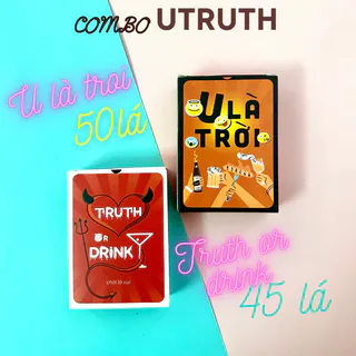 Combo bộ bài uống rượu U là trời Truth or drink nhậu vui vẻ thử thách cho bạn bè