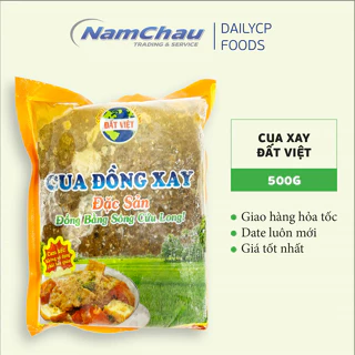 Cua đồng xay Đất Việt gói 500gr/ Cua đồng xay sẵn tiện lợi [giao hàng hỏa tốc HN]