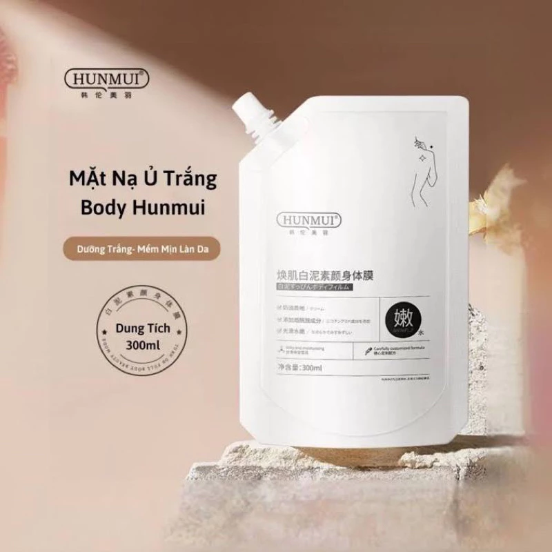 Kem Ủ Tắm Trắng HUNMUI Body Nội Địa Trung 300ml