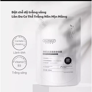 Mặt Nạ Ủ Trắng Toàn Thân Niacinamide Hunmi Cho Làn Da Cơ Thể Trắng Sáng Bật Tone, Mịn Màng, Tươi Trẻ