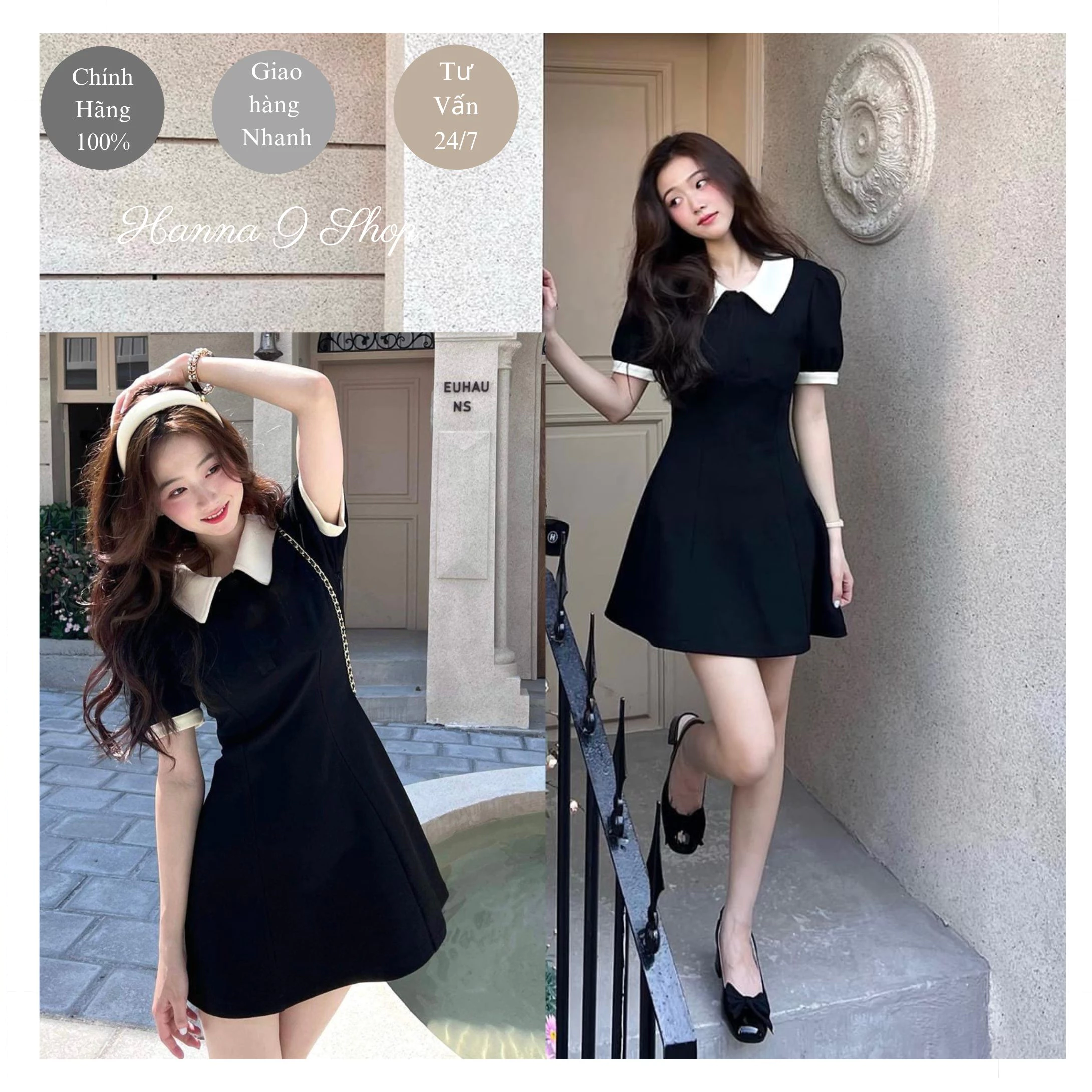 Váy xinh nữ dáng chữ A phong cách Hàn Quốc AA1  Đầm xinh nữ form chữ A chất liệu Lụa Twill mềm mại thoáng mát