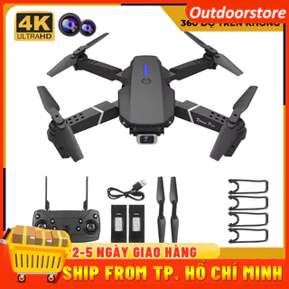 Flycam mini máy bay điều khiển từ xa E88 Pro trang bị camera mini drone mini điều khiển từ xa có kết nối điện thoại