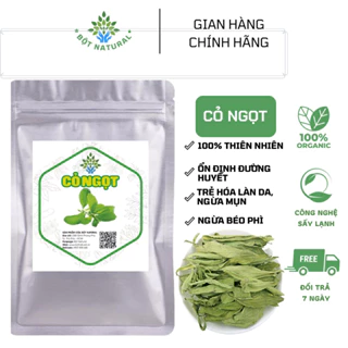 Cỏ Ngọt Sấy Lạnh Nguyên Lá 200Gr tốt cho tiểu đường, béo phì, giảm cân, cân bằng huyết áp và đường