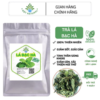 Trà lá bạc hà sấy lạnh loại 1 - giải cảm, giảm cân, kích thích tiêu hoá, thơm miệng | Bột Natural