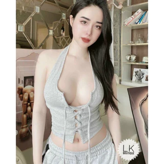 áo yếm đan dây ngực sexy có mút ngực chất gân dày dặn