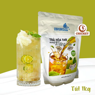 Trà Mãng Cầu hòa tan BenusCream Túi 1kg - Trà hoà tan tiện lợi siêu tiết kiệm, giải khát mùa hè