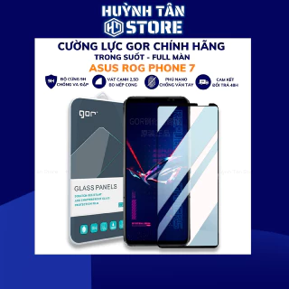 Cường lực rog phone 7 trong suốt FULL MÀN chống bám vân tay chính hãng GOR phụ kiện huỳnh tân store