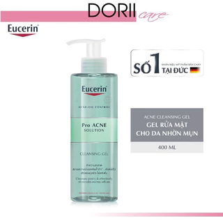 Eucerin Gel Rửa Mặt Cho Da Nhờn Mụn ProAcne Solution Cleansing Gel 400ml