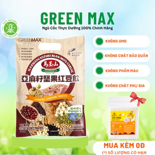 Ngũ cốc GREENMAX hạt lanh và đậu đỏ Azuki túi 336gr