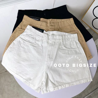 OOTD BIGSIZE | Short kaki trơn lai cuốn