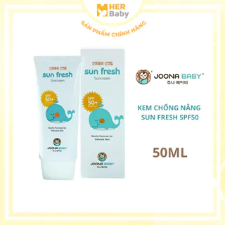 Kem chống nắng Joona Baby Sun Fresh 50ml đi biển bảo vệ an toàn cho da nhạy cảm của bé - Herbaby