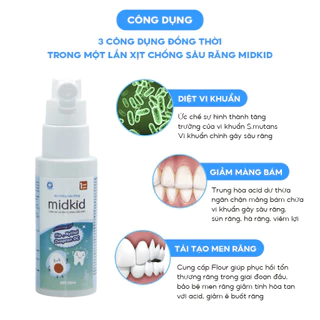 Xịt Chống Sâu Răng Midkid Vị Nho