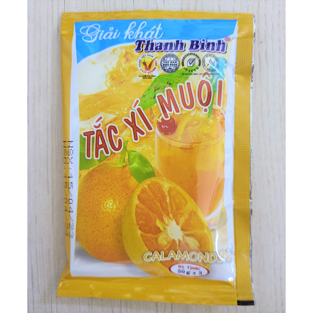 (gói 50g) TẮC XÍ MUỘI (pha đồ uống) THANH BÌNH Calamondin