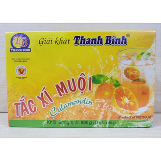 (Hộp giấy 900g [18 gói x 50g]) TẮC XÍ MUỘI (pha đồ uống) THANH BÌNH Calamondin