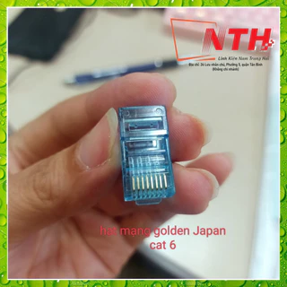 Hạt Mạng RJ45 Golden Japan Loại Tốt (Bịch) Cat 6 Xanh