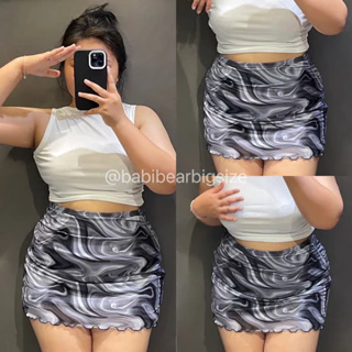 [BABIBEARBIGSZ] CHÂN VÁY LOANG ĐEN 2 LỚP LƯỚI CO GIÃN + LỚP LÓT CO GIÃN BIGSIZE 60-90KG