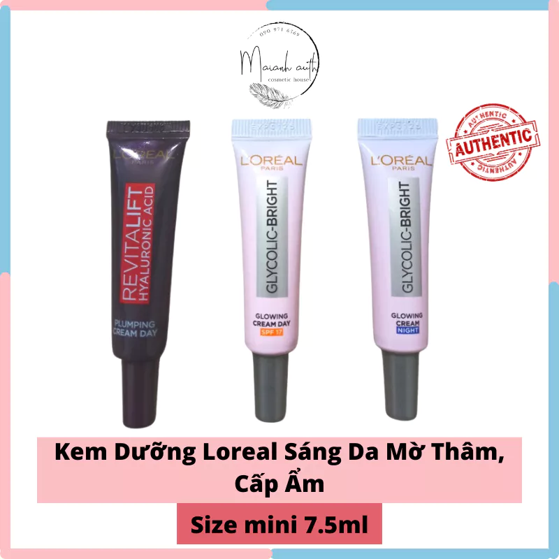 Kem Dưỡng Loreal Sáng Da, Mờ Thâm & Cấp Ẩm - Mẫu dùng thử 7.5ml