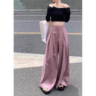 Áo croptop + quần ống rộng