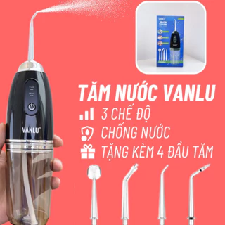 Máy Tăm Nước Optismile Vanlu Hàng Fullbox Phụ Kiện Kèm 4 Đầu Tăm BH 1 đôi 1