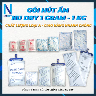 Gói hút ẩm  đóng gói 1KG loại  10/20/50/100/200/500/1000gram Silicagel, túi hút ẩm tủ  quần áo giày dép máy ảnh