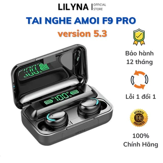 Tai Nghe Bluetooth 5.3 Amoi F9 Pro Bản Quốc Tế Cao Cấp, Không Dây Cảm Biến Vân Tay, Kiêm Sạc Dự Phòng Lilyna Store