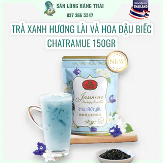 Bột Trà Xanh Hoa Lài Hoa Đậu Biếc Chatramue 150gr