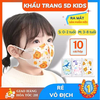 [Set 100 Cái] Khẩu Trang 5D Thịnh Phát Cho Bé KIDS Khẩu Trang Trẻ Em An Toàn Tiện Lợi