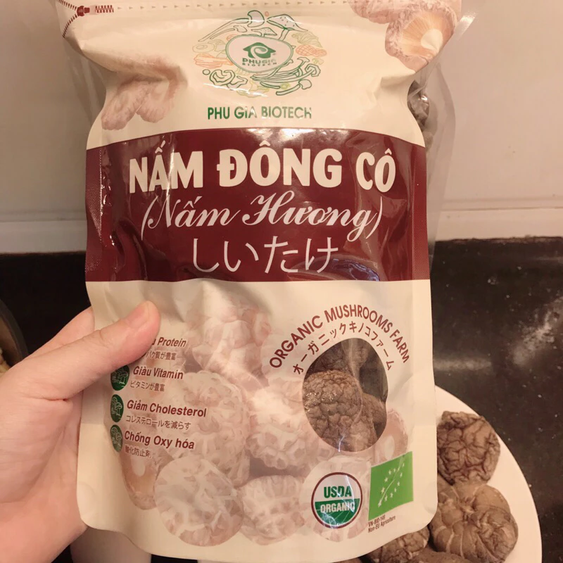 Nấm hương hữu cơ/ đông cô cao cấp Phú Gia